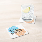 Mahatma Gandhi Love Live Quotes Kartonnen Onderzetters (Insitu)