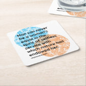 Mahatma Gandhi Man Woman Quotes Kartonnen Onderzetters (Schuin)