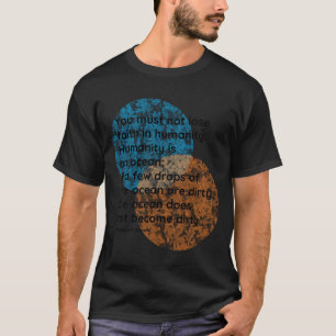 Mahatma Gandhi Mensheid Quotes meisje T-shirt