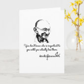 Mahatma Gandhi - overleving Kaart (Gele Bloem)