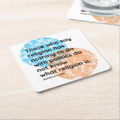 Mahatma Gandhi Politics Religion Quotes Kartonnen Onderzetters (Schuin)