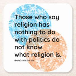 Mahatma Gandhi Politics Religion Quotes Kartonnen Onderzetters