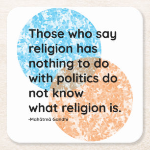 Mahatma Gandhi Politics Religion Quotes Kartonnen Onderzetters
