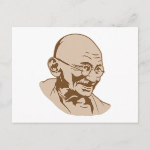 Mahatma Gandhi Portrait Briefkaart