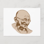 Mahatma Gandhi Portrait Briefkaart (Voorkant)