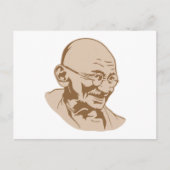 Mahatma Gandhi Portrait Briefkaart (Voorkant)