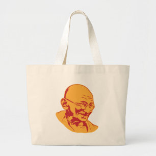 Mahatma Gandhi Portrait Canvas tas