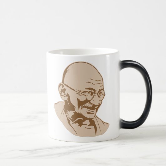 Mahatma Gandhi Portrait Mok (Rechts)