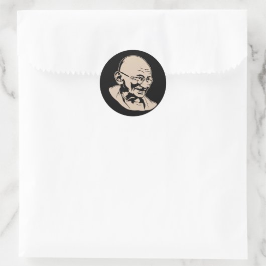 Mahatma Gandhi Portrait Sticker (Tas)