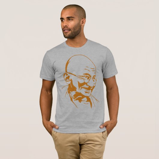 Mahatma Gandhi Portrait T-Shirt (Voorkant volledig)