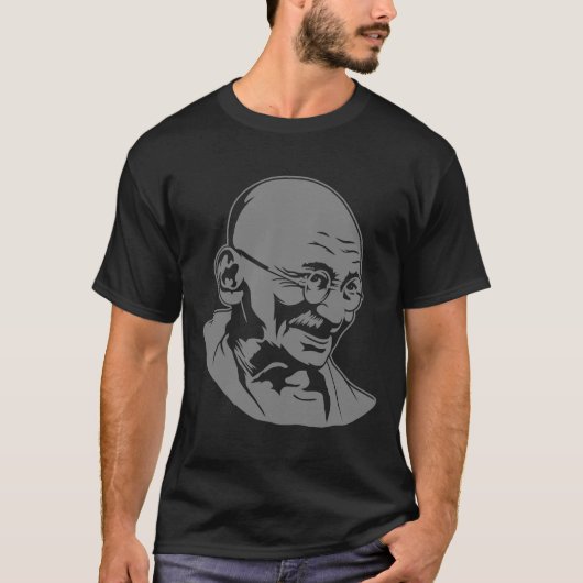 Mahatma Gandhi Portrait T-Shirt (Voorkant)