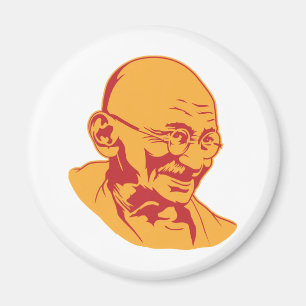 Mahatma Gandhi Portretmagneet Magneet