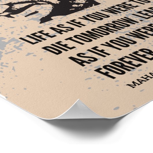 Mahatma Gandhi Poster (Hoek)