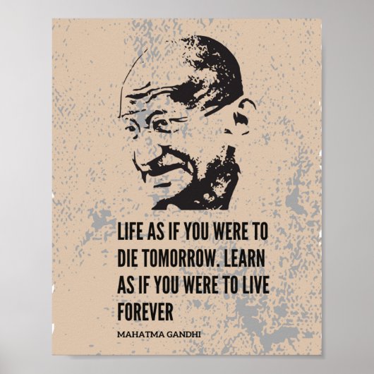Mahatma Gandhi Poster (Voorkant)