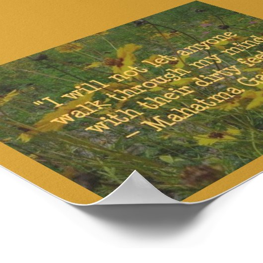 Mahatma Gandhi Poster (Hoek)