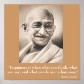 Mahatma Gandhi Poster (Voorkant)
