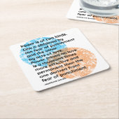 Mahatma Gandhi Power Quotes Kartonnen Onderzetters (Schuin)