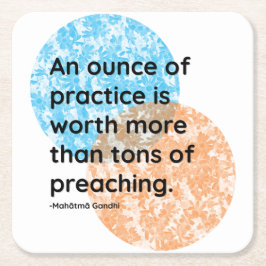 Mahatma Gandhi Practice Quotes Kartonnen Onderzetters