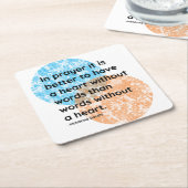 Mahatma Gandhi Prayer Heart Quotes Kartonnen Onderzetters (Schuin)