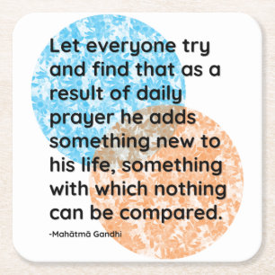 Mahatma Gandhi Prayer Life Quotes Kartonnen Onderzetters