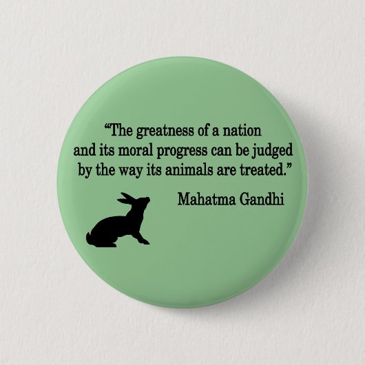 Mahatma Gandhi Quote Collectie Ronde Button 5,7 Cm (Voorkant)
