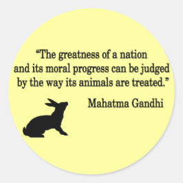 Mahatma Gandhi Quote Collectie Ronde Sticker