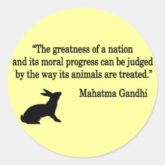 Mahatma Gandhi Quote Collectie Ronde Sticker