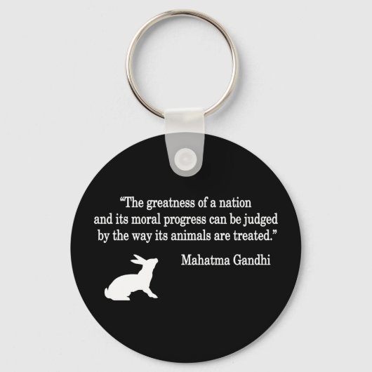Mahatma Gandhi Quote Collectie Sleutelhanger (Voorkant)