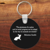 Mahatma Gandhi Quote Collectie Sleutelhanger (Voorkant)