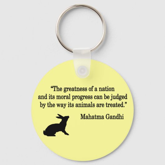 Mahatma Gandhi Quote Collectie Sleutelhanger (Voorkant)