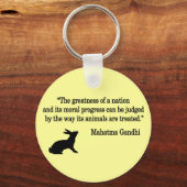 Mahatma Gandhi Quote Collectie Sleutelhanger (Voorkant)