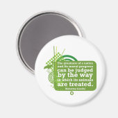 Mahatma Gandhi Quote Magneet (Voorkant / Achterkant)