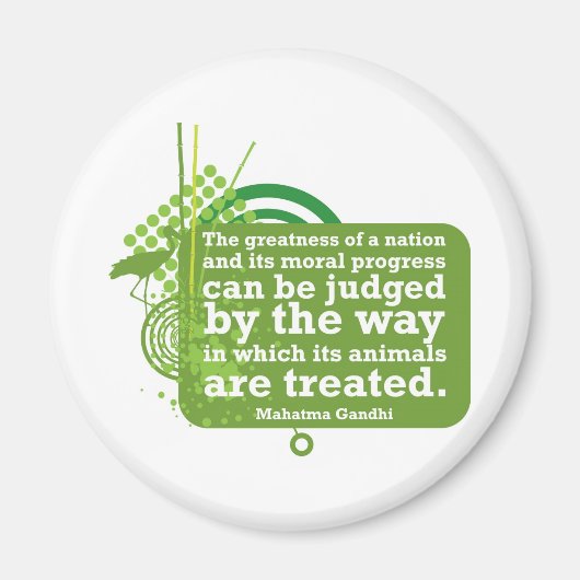 Mahatma Gandhi Quote Magneet (Voorkant)