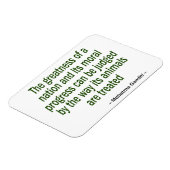 Mahatma Gandhi Quote Magneet (Linkerzijde)