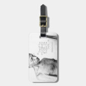 Mahatma Gandhi Quote, Minority of One, Truth Bagagelabel (Voorkant verticaal)