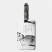 Mahatma Gandhi Quote, Minority of One, Truth Bagagelabel (Achterkant verticaal)