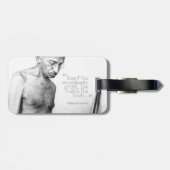 Mahatma Gandhi Quote, Minority of One, Truth Bagagelabel (Achterkant horizontaal)