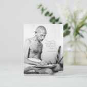 Mahatma Gandhi Quote, Minority of One, Truth Briefkaart (Staand voorkant)