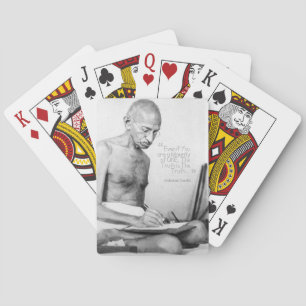 Mahatma Gandhi Quote, Minority of One, Truth Pokerkaarten