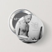 Mahatma Gandhi Quote, Minority of One, Truth Ronde Button 5,7 Cm (Voorkant /achterkant)