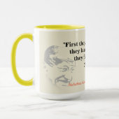 Mahatma Gandhi Quote over het winnen Mok (Links)