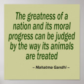 Mahatma Gandhi Quote Poster (Voorkant)