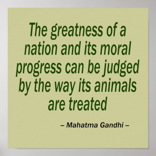 Mahatma Gandhi Quote Poster (Voorkant)