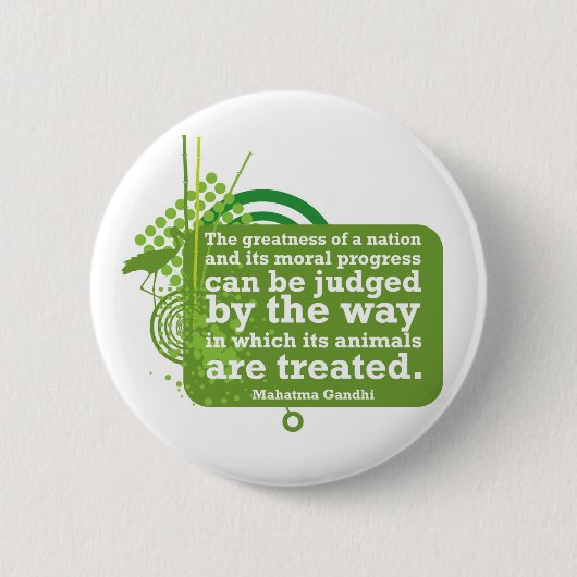 Mahatma Gandhi Quote Ronde Button 5,7 Cm (Voorkant)