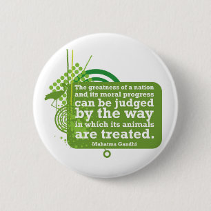 Mahatma Gandhi Quote Ronde Button 5,7 Cm