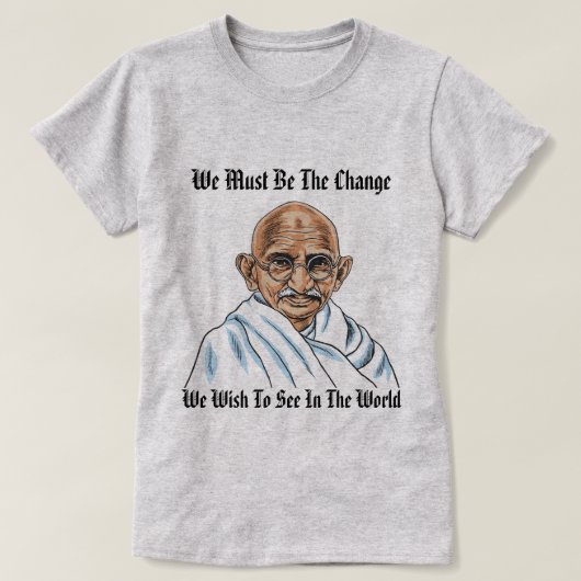 Mahatma Gandhi Quote! T-Shirt voor vrouwen (Design voorkant)