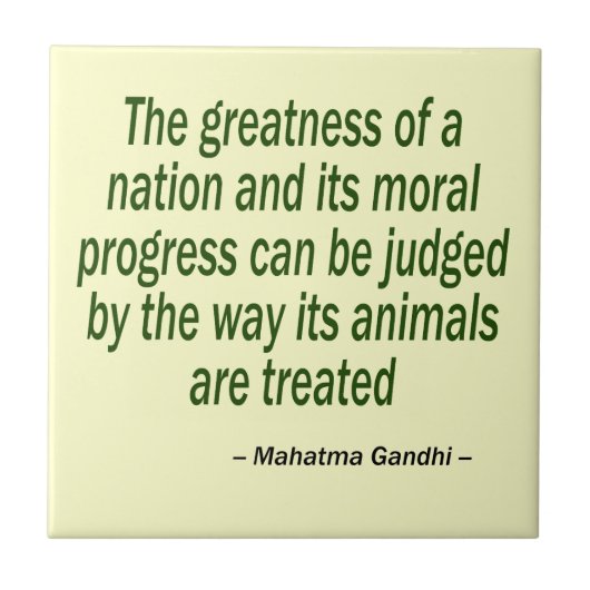 Mahatma Gandhi Quote Tegeltje (Voorkant)