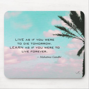Mahatma Gandhi Quote Tropical Themed Inspirational Muismat