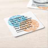 Mahatma Gandhi Religion Quotes Kartonnen Onderzetters (Schuin)