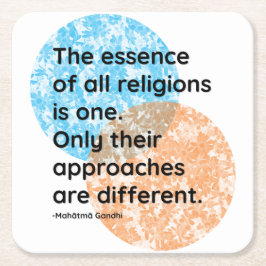 Mahatma Gandhi Religions Quotes Kartonnen Onderzetters